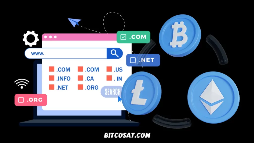 شراء دومين عبر العملات الرقمية